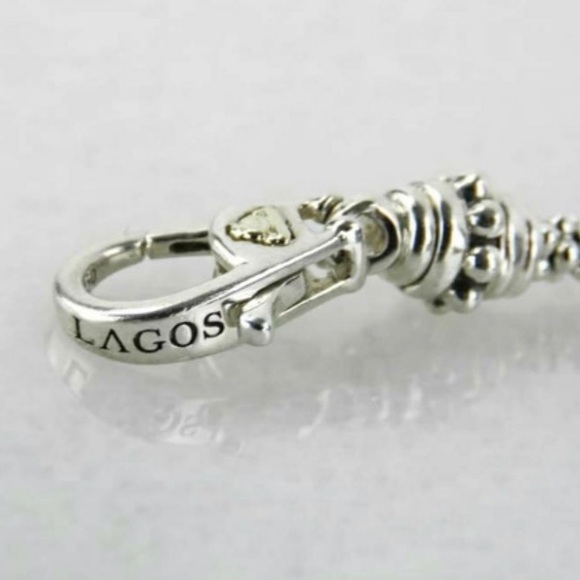 LAGOS 18K Gold Caviar Forever Sky BL TPZ Bracelet - Picture 8 of 8